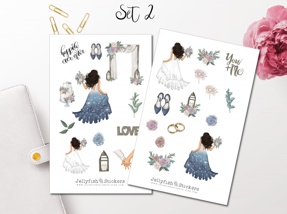 Girls Wedding Sticker Set